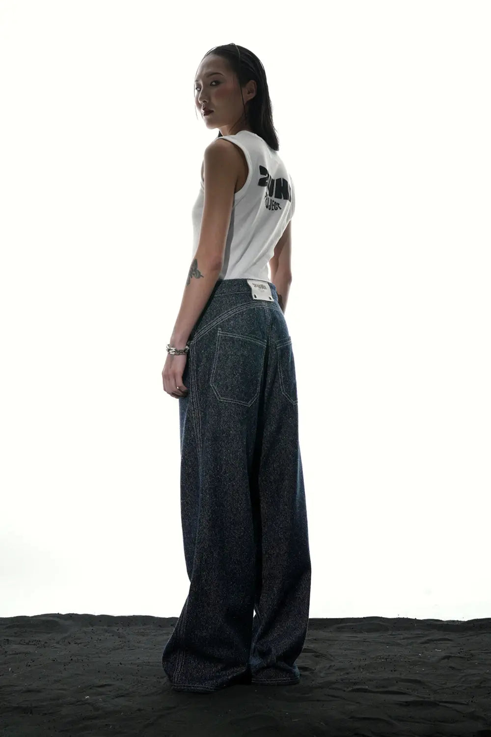 031 - SILK DENIM PANT - 2UNI Project