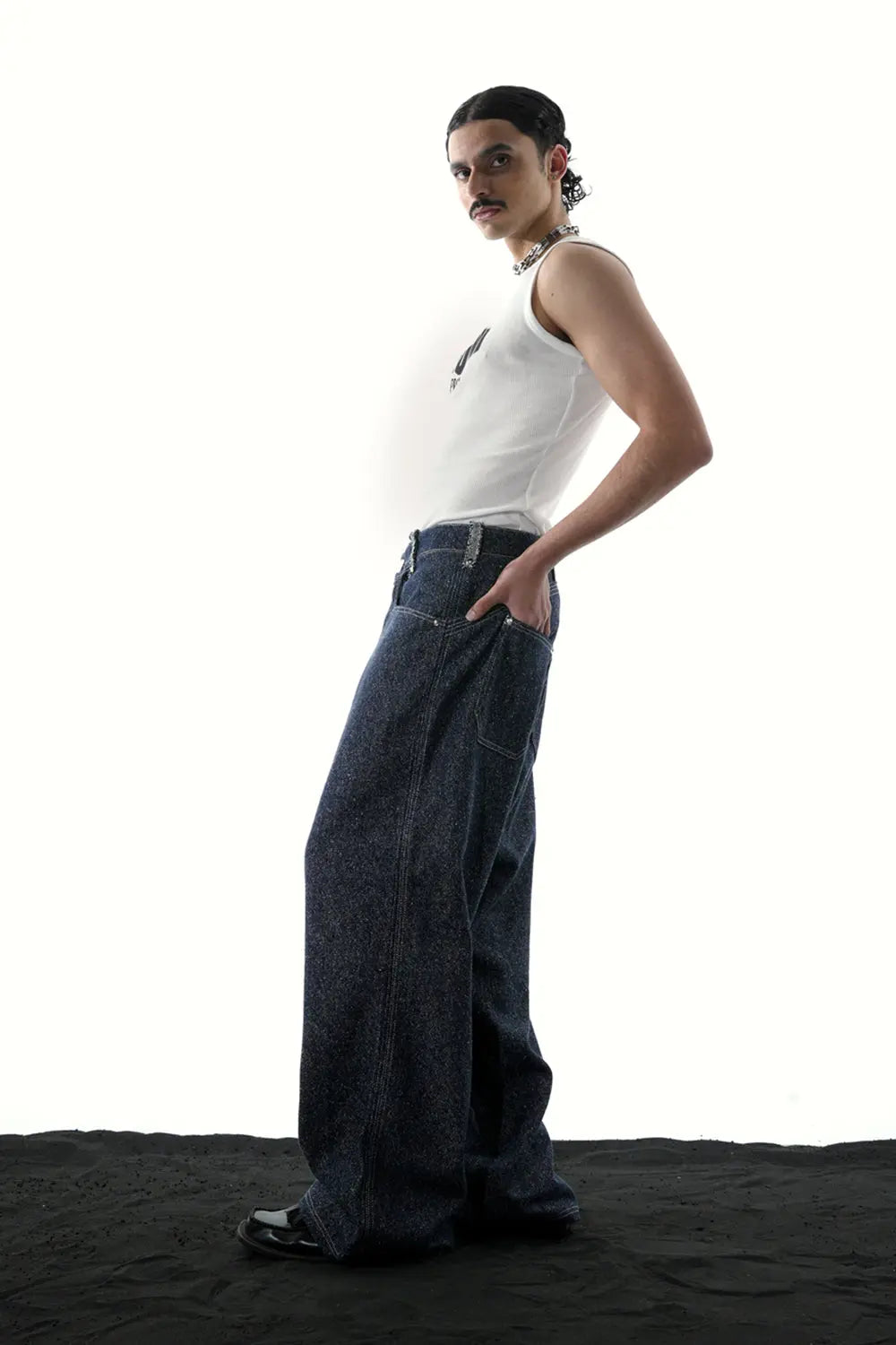 031 - SILK DENIM PANT - 2UNI Project